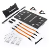 Image de InnovaGoods GymPak Max - Système d'Entraînement Portable Tout-en-Un, Résistance 54-70kg, Idéal Jambes/Ceinture, Noir/Orange, Acier/ABS/Caoutchouc/Mousse