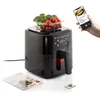 Image de InnovaGoods® Air fryer 5L, friteuse sans huile 1500W avec +100 recettes en FR, friteuse electrique avec balance intégrée, 8 programmes, écran tactile, fenêtre, minuterie et flux d'air à 360°.