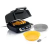 Image de InnovaGoods Friteuse à air 6 l avec grille + moule en silicone friteuse à air, air fryer 3400 W, 12 programmes, écran numérique, anti-adhésif, minuteur, flux d'air 360°