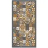 Image de Panorama Tapis Vinyle - Modèle Carreaux Ciments Cuisine Orange 40x80 cm - Différentes Tailles - Deco Maison, Cuisine, Chambre et Exterieur