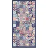 Image de Panorama Tapis Vinyle - Modèle Carreaux Ciments Cuisine Rose 60x110 cm - Différentes Tailles - Deco Maison, Cuisine, Chambre et Exterieur