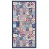 Image de Panorama Tapis Vinyle - Modèle Carreaux Ciments Cuisine Rose 160x230 cm - Différentes Tailles - Deco Maison, Cuisine, Chambre et Exterieur