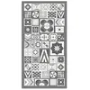 Image de Panorama Tapis Vinyle - Modèle Style Carreaux Ciments Gris 200x250 cm - Différentes Tailles - Deco Maison, Cuisine, Chambre et Exterieur
