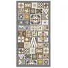 Image de Panorama Tapis Vinyle - Modèle Style Carreaux Ciments Orange 120x170 cm - Différentes Tailles - Deco Maison, Cuisine, Chambre et Exterieur