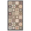 Image de Panorama Tapis Vinyle - Modèle Carreaux Ciments Marron 200x250 cm - Différentes Tailles - Deco Maison, Cuisine, Chambre et Exterieur