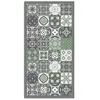 Image de Panorama Tapis Vinyle - Modèle Carreaux Ciments Vert 60x110 cm - Différentes Tailles - Deco Maison, Cuisine, Chambre et Exterieur