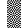 Image de Panorama Tapis Vinyle du Sol Cuisine Salle de Bain - Différentes Tailles - (Géométrie Noir 100x140 cm)
