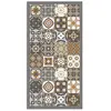 Image de Panorama Tapis Vinyle - Modèle Carreaux Ciments Orange 140x200 cm - Différentes Tailles - Deco Maison, Cuisine, Chambre et Exterieur