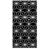 Image de Panorama Tapis du Sol Vinyle du Sol Cuisine Salon - Différentes Tailles - (Lignes d'Étoiles Noirs 120x170 cm)