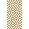 Image de Panorama Tapis Vinyle du Sol Cuisine Salle de Bain - Différentes Tailles - (Géométrie Moutarde 60x110 cm)