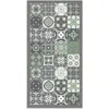 Image de Panorama Tapis Vinyle - Modèle Carreaux Ciments Vert 60x200 cm - Différentes Tailles - Deco Maison, Cuisine, Chambre et Exterieur