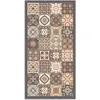 Image de Panorama Tapis Vinyle - Modèle Carreaux Ciments Marron 60x250 cm - Différentes Tailles - Deco Maison, Cuisine, Chambre et Exterieur