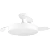 Image de Orbegozo Ventilateur de plafond rétractable CP 139092. Diamètre 92 cm, 3 pales, 6 vitesses, 35 W, lumière, LED, télécommande, blanc