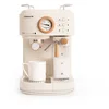 Image de CREATE / THERA RETRO PRO/Machine à espresso semi-automatique Blanc cassé / 20 bar, bac à lait, égouttoir, deux becs verseurs, capacité 1,5l, pour café moulu, 1250W