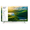 Image de CREATE / TV Color Studio/Téléviseur Smart TV QLED 4K 50" Vert Sauge/Écran antireflet, contrôle Vocal, capteur de luminosité, Dolby Atmos, Low Blue Light & Flicker Free, HDMI TM