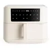 Image de CREATE/FRYER AIR DUAL/Friteuse sans huile 10 L avec séparateur blanc cassé/Capacité 7-8 portions, Panneau de commande tactile multifonctionnel, Avec séparateur d'aliments, 10 programmes, 2400W