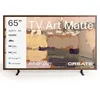 Image de CREATE / TV Art Matte/Téléviseur Smart TV QLED 4K 65" Bois foncé/Écran antireflet, galerie d'art, Commande vocale, capteur de luminosité, Low Blue Light & Flicker Free, HDMI TM