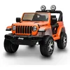 Image de Playkin Jeep Wrangler Rubicon - Voiture à Piles 12V pour Enfants de 3 Ans, permis Officiel, télécommande, Feux à LED 
