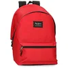 Image de Pepe Jeans Aris Sac à dos pour ordinateur portable double compartiment 15,6 pouces 31 x 44 x 17,5 cm Sac à dos scolaire Polyester by Joumma Bags, rouge, Talla única, Sac à dos