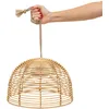 Image de BOSSA-Suspension d'extérieur LED Rotin 3 intensités rechargeable Ø35cm naturel New Garden