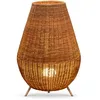 Image de Lampe à poser Saona avec câble intérieur extérieur - Fibres naturelles tressées - New Garden