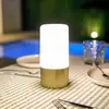 Image de Newgarden lampe de table LED rechargeable Maia couleur laiton IP54 RGBW