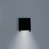 Image de Applique murale LED rechargeable Newgarden Box 8, noir, 7,5x7,5cm