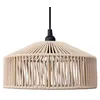 Image de newgarden - Lampe à suspension sans installation Citrouille Fil tressé Sans câbles. Ampoule non incluse. Disponible en différentes couleurs. Conçu en Espagne. (Blanc)