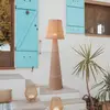 Image de Newgarden Lampadaire LED rechargeable Lola, couleur bois, rotin, IP54