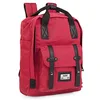 Image de SKPAT - Sac à Dos Unisexe Grande Capacité pour École, Lycée et Université - Léger, Résistant, Multifonction, Idéal Garçon et Fille, Voyage et Sport, Rouge