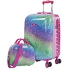 Image de SKPAT - Valise pour Enfant Rigide Légère avec roulettes Silencieuses Format Cabine Approuvé Avion Idéal pour Vacances Scolaires Valise Cabine Valise, avec Trousse de Toilette Compatible avec, Fuchsia