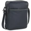 Image de JASLEN - Sacoche Homme Bandouliere. Pochette Homme en cuir véritable élégante et compacte pour usage quotidien affaires loisirs style urbain, Bleu marine