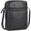 Image de JASLEN - Sacoche Homme Bandouliere. Pochette Homme en cuir véritable élégante et compacte pour usage quotidien affaires loisirs style urbain, Bleu marine