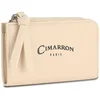 Image de Cimarron - Porte Monnaie pour Femme et Homme - Porte Monnaie en éco Cuir Souple synthétique Petit Format - Petit Porte Monnaie Multi rangements et Anti RFID. 312344, Beige