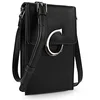 Image de Cimarron - Mini sac à bandoulière avec rabat pour téléphone pour femmes cuir synthétique de la marque Parfait pour un usage quotidien 315121, Noir