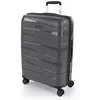 Image de JASLEN - Valise Moyenne Soute Avion Rigide 4 Roulettes - Résistante en Polypropylène, Ultra Légère avec Verrouillage TSA/Cadenas à Combinaison, Brun Métallique