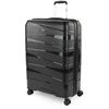 Image de JASLEN - Valise Grande Taille Rigide 4 roulettes - Résistante Valise Grande Taille XXL Légère - Valise Soute Avion de Voyage Résistante en Matériau PP. Combinaison TSA, Noir