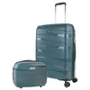 Image de JASLEN - Set De Bagages Léger Et Résistant avec Roues Pivotantes 360 Cadenas à Combinaison TSA Inclus Set De Valises Rigides polypropylène Ensemble Valise. avec Trousse de Toilette, Bleu métallique
