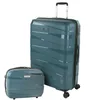Image de JASLEN - Set De Bagages Léger Et Résistant avec Roues Pivotantes 360 Cadenas à Combinaison TSA Inclus Set De Valises Rigides polypropylène Ensemble Valise. avec Trousse de Toilette, Bleu métallique