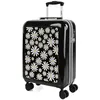 Image de SKPAT - Valise Moyenne - Valise Rigide. Valise a Roulette. Valise Soute Avion - Valise De Voyage Résistante en Polycarbonate - Valise Ultra Légère, Cadenas à Combinaison, Marguerites Noires