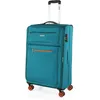 Image de JASLEN - Valise Souple à Roulettes Tissu 4 Roues XXL Grand Volume Turquoise