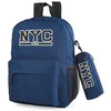 Image de SKPAT - Sac à Dos Unisexe Grande Capacité pour École, Lycée et Université - Léger, Résistant, Multifonction, Idéal Garçon et Fille, Voyage et Sport, Bleu marine