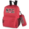 Image de SKPAT - Sac à Dos Unisexe Grande Capacité pour École, Lycée et Université - Léger, Résistant, Multifonction, Idéal Garçon et Fille, Voyage et Sport, Corail