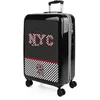 Image de SKPAT - Valise Cabine 55x40x20 Rigide Légère à Roulette 4 Roues Pivotantes avec Cadenas à Combinaison TSA Bagage Cabine Idéal pour Voyager en Avion Petite Valise Compacte Compatible ave, Negro-Chess
