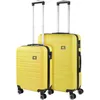 Image de SKPAT - Set De Valise Rigide avec roulettes Pivotantes - Set Valise Léger, Grande Capacité, Organisation Astucieuse pour Les Voyages Longs, Jaune