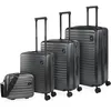Image de JASLEN - Set De Valise Rigide avec roulettes Pivotantes - Set Valise Léger, Grande Capacité, Organisation Astucieuse pour Les Voyages Longs, Anthracite