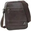 Image de Lois - Sacoche Homme Bandouliere. Pochette Homme en cuir véritable élégante et compacte pour usage quotidien affaires loisirs style urbain, Marron