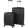 Image de JASLEN - Set De Bagages Léger Et Résistant avec Roues Pivotantes 360 Cadenas à Combinaison Inclus Set De Valises Rigides polypropylène Ensemble Valise., Noir