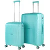 Image de JASLEN - Set De Bagages Léger Et Résistant avec Roues Pivotantes 360 Cadenas à Combinaison Inclus Set De Valises Rigides polypropylène Ensemble Valise., Menthe
