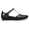 Image de Pikolinos pour femme. 655-0732ST Sandales en cuir P.Vallarta noir (37), Plat, Velcro, Casuel
